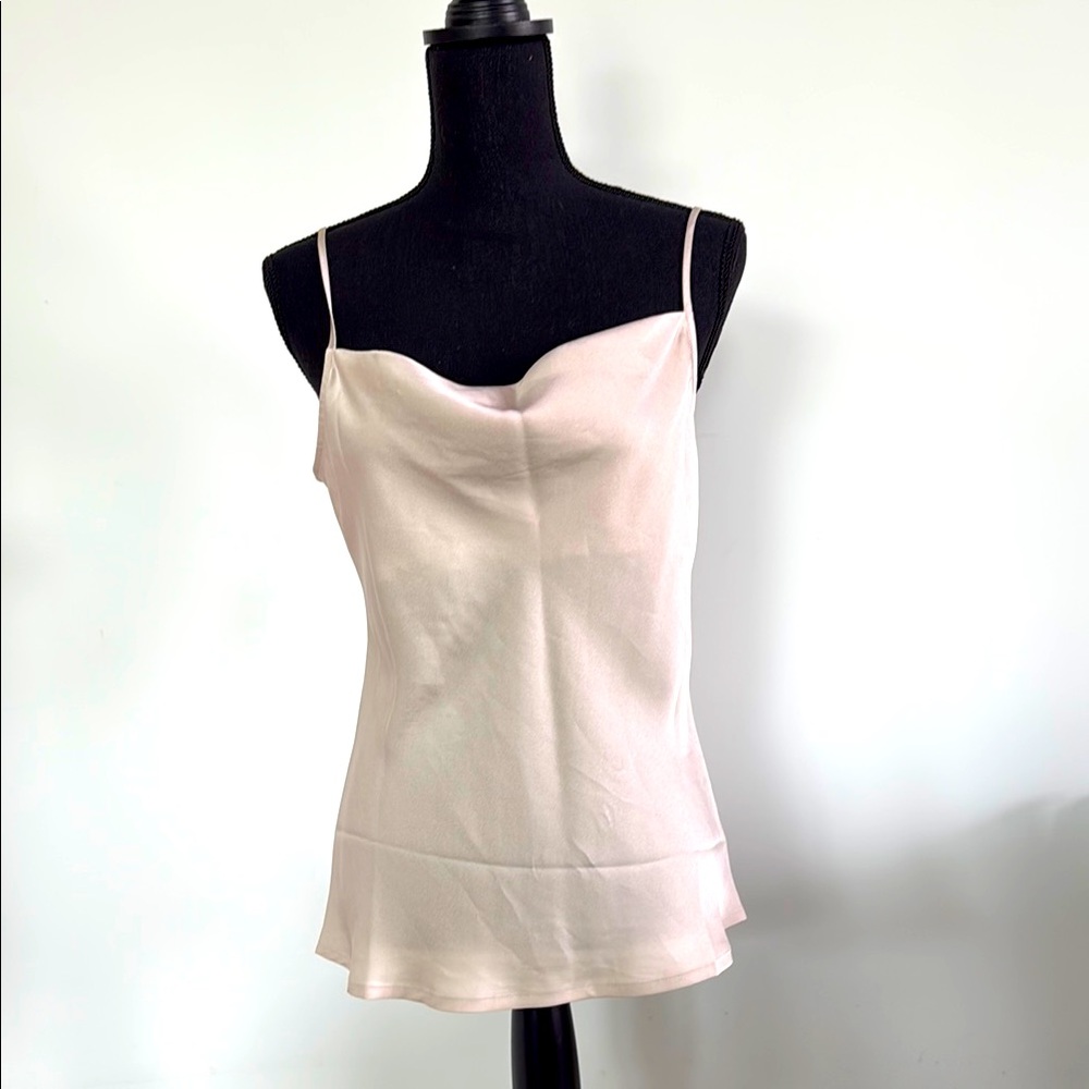 Express Champagne Asymmetrical Fitted Camisole